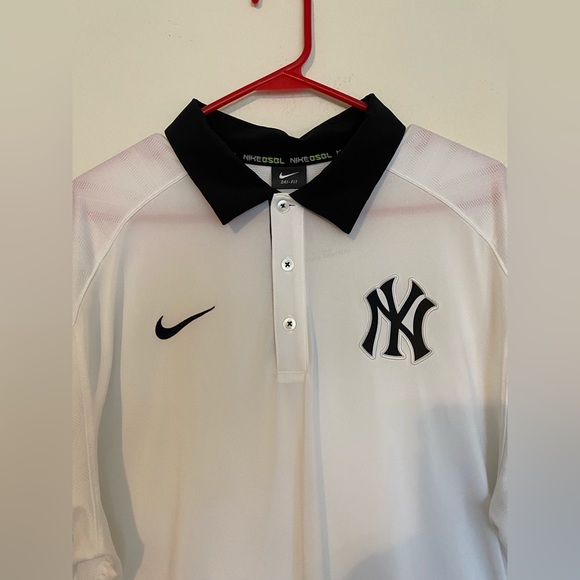 Nike New York Yankees Player Issue Player Worn Dri-Fit Polo Shirt • Sz XL - Picture 3 of 9